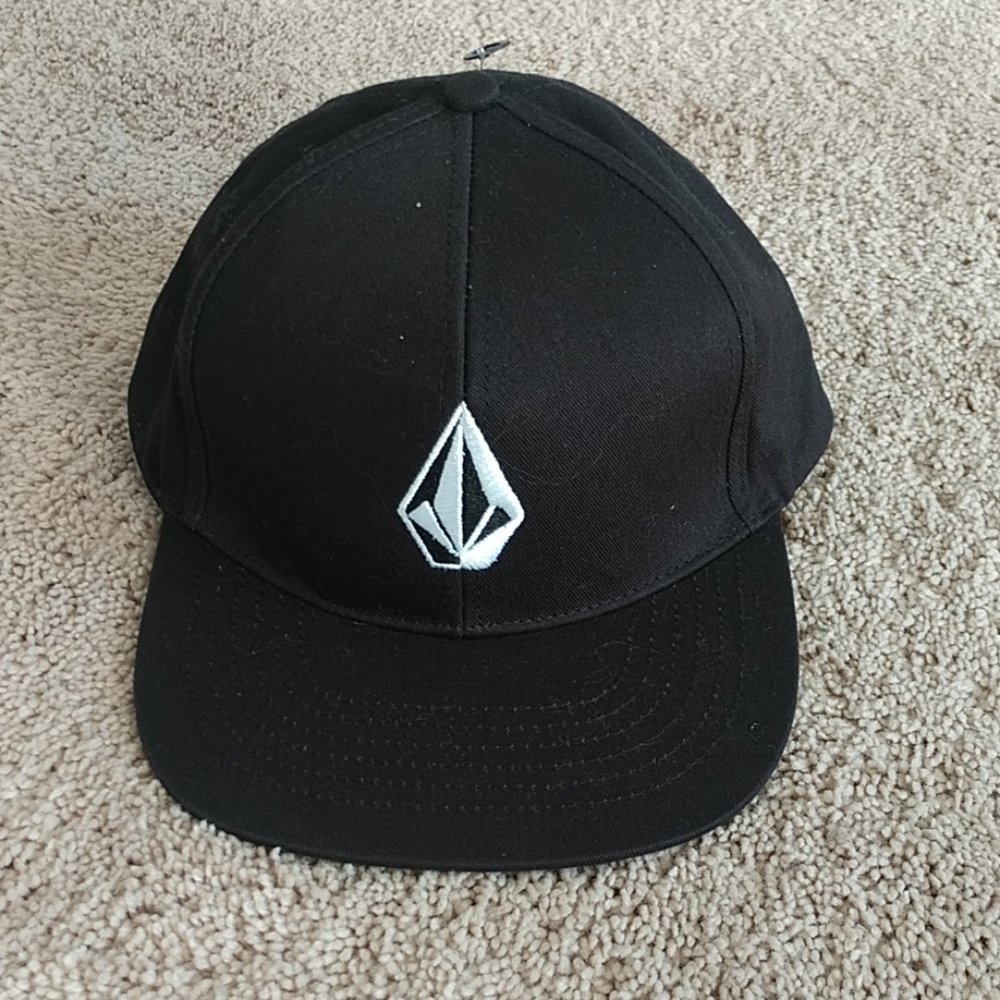 Black Volcom Snapback Hat